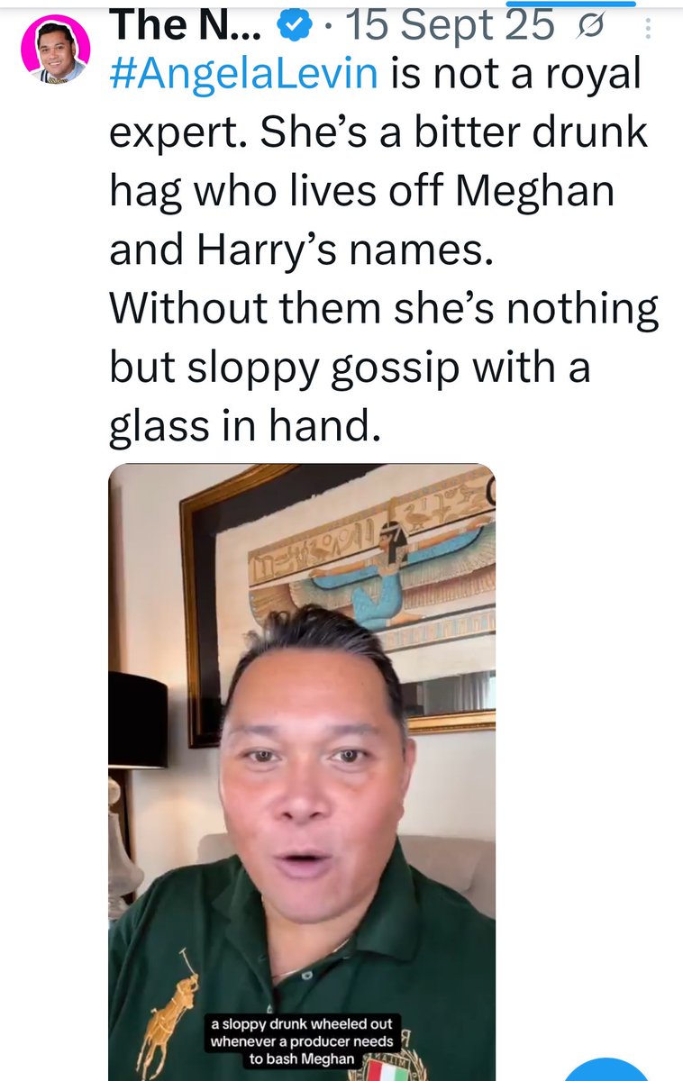 MilanoReturns's tweet photo. @radar_online The woman who is "a big supporter of woman" sends her shit in support of a little Queen who posted a video calling a woman a pig dog c*nt! Yes, you heard that right. https://t.co/aLQAuUJRjs