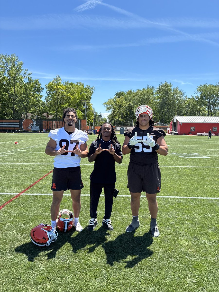 PRINCE4BP's tweet photo. Thank you to the Browns for the opportunity. Had a great time with some great people @LoganFano @FanoSpencer https://t.co/7HmTQflcwi