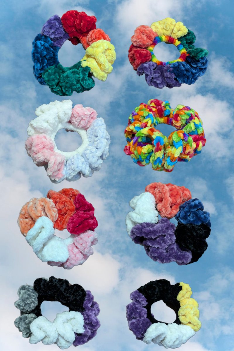 button_bugs's tweet photo. https://t.co/7qDubgr2p5

Hi yall happy Pride month! I love you!! I have a few crochet velvet scrunchies in pride colors available on my shop ☺️🏳️‍🌈🏳️‍⚧️ https://t.co/BzMvC7zBt4