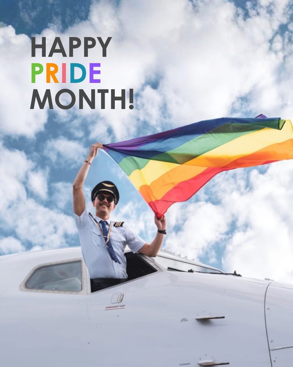 Elevateaviators's tweet photo. Happy Pride Month from your friends and allies at Elevate Aviation! 🏳️‍🌈🏳️‍⚧️

This month, and every month, we want to remind you that aviation is for everybody. After all, rainbows belong in the skies 😉🌈

Find out more: https://t.co/PAv8q3MpbL https://t.co/fCMd6PvoPZ