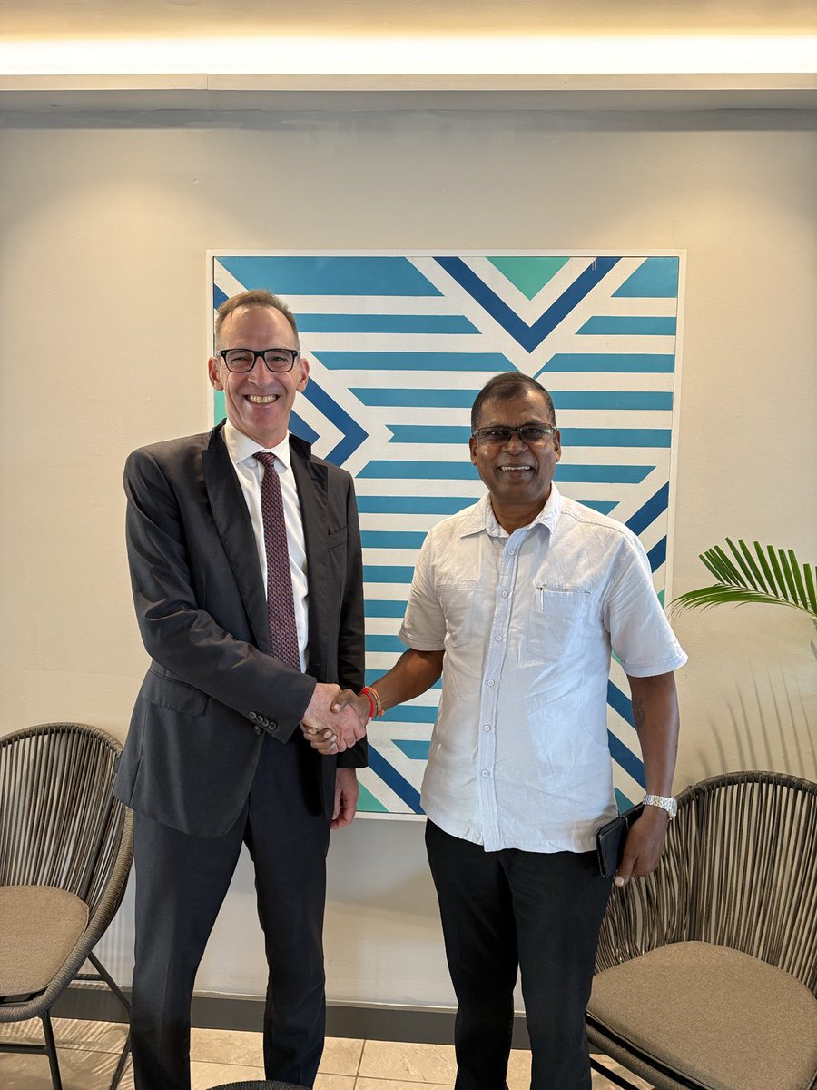 bimanprasad's tweet photo. Pleased to meet his Excellency Greg Andrews. Fiji and New Zealand share one of the Pacific’s strongest partnerships. Our relationship continues to create opportunities and strengthen resilience for our peoples and the Pacific region. 🇫🇯🇳🇿 #FijiNZ #PacificPartnership https://t.co/rFZ8v457Iw
