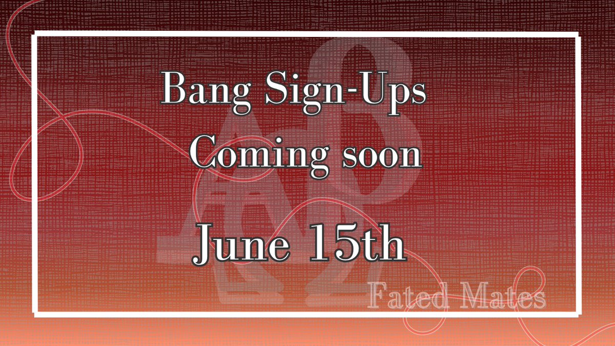 Fatedmatesjjk's tweet photo. Hi everyone!! We are back with something exciting instead of having another Exchange round we're going to start a bang! 
Sign ups open in 2 weeks https://t.co/oCmi759F1z