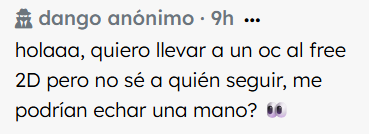 dango_cc's tweet photo. puedes mirar las listas de @/inxsomeone , ¡pero también podéis dejar aquí vuestras cuentas de free 2D! <3 https://t.co/uHz6DS0GW3