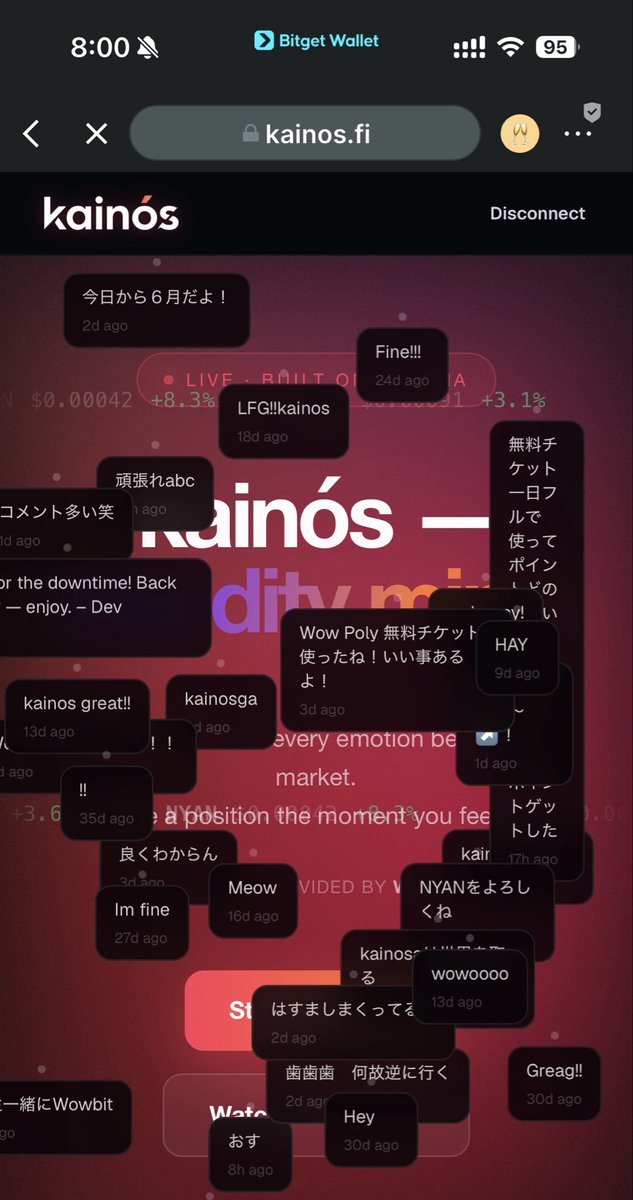 happynapx's tweet photo. Chat's getting lively. 😄
Everyone farming points with free tickets?
$BTC is down pretty hard, but my DOWN call was right. 🎯
#Kainos
Wow-Poly https://t.co/eQOpi17e2N