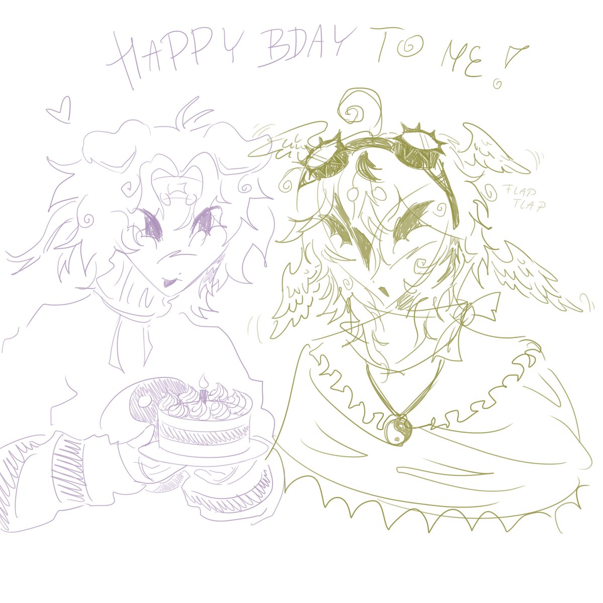 parrotistic's tweet photo. hi i never rly post on here but heres some self indulgent #odysseyduo art i made for my bday https://t.co/TuPXtamdPc