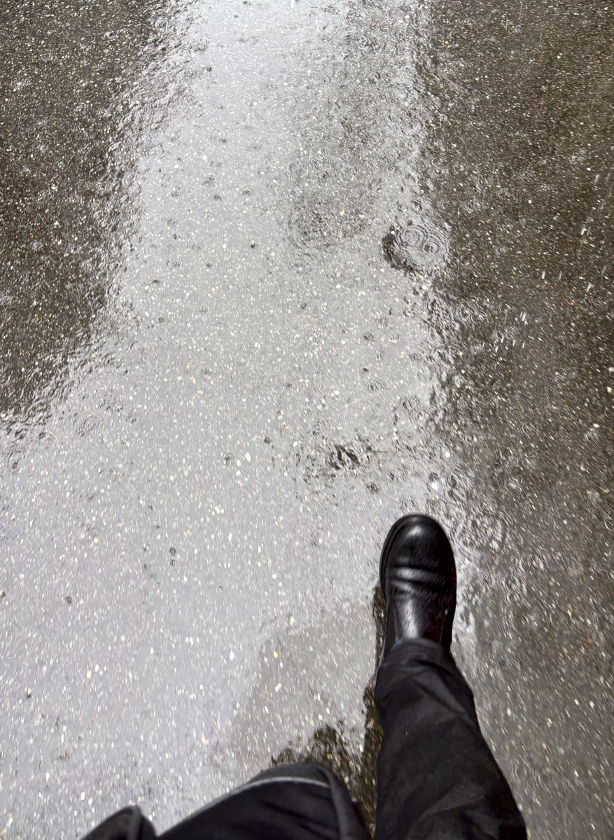 getchi517s's tweet photo. It's raining heavily because of the typhoon 🌀 ☔️My pants and shoes are soaked 😭
But it looks like the weather will improve this afternoon!☁️☀️
I really wish I could take the day off today😮‍💨
Because I’ve got a meeting today. https://t.co/CZp1WP4C9w