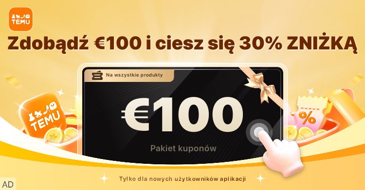 KrystianSeraf's tweet photo. 👋 Właśnie znalazłem najlepszy trik 🤑 Pobierz aplikację Temu przez https://t.co/SspsdKJeW4 i zgarnij swój zestaw kuponów 100 €! 🎁 Ponadto użyj ala545703 przy kasie, aby uzyskać 30% ZNIŻKI! 🛒 To jak zakupy w kopalni skarbów — nieskończone możliwości! 💃  #ShoppingSpree Reklama https://t.co/Jczlurgafm