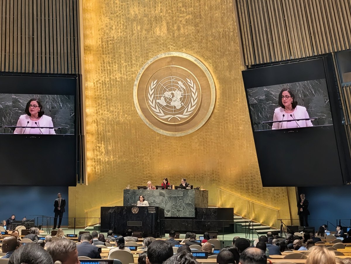 ESMultilateral's tweet photo. Además, a nombre del GRULAC, reafirmamos la importancia de promover un multilateralismo revitalizado, la cooperación internacional y la solidaridad, en consonancia con los principios y propósitos de la Carta de ONU, a fin de contribuir al éxito de las labores de Asamblea General. https://t.co/fsYQsm4kHc