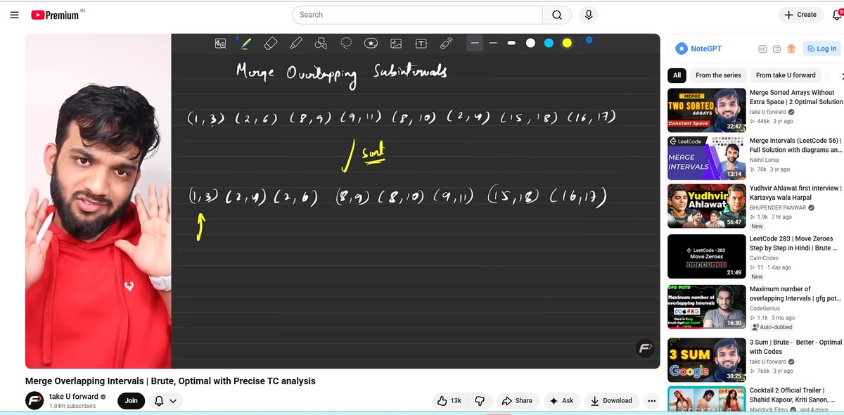 SahilKu90612310's tweet photo. Day 3 of #SDESheetChallenge 
 Completed first 3 Array-2 problems from TakeUForward SDE Sheet today  
1. Rotate matrix by 90 degrees
2.Merge Overlapping Subintervals
3.Merge two sorted arrays without extra space
#DSA  #StriversSheet #45DaysOfCode
@takeUforward_
@striver_79 https://t.co/xWilh07jcd