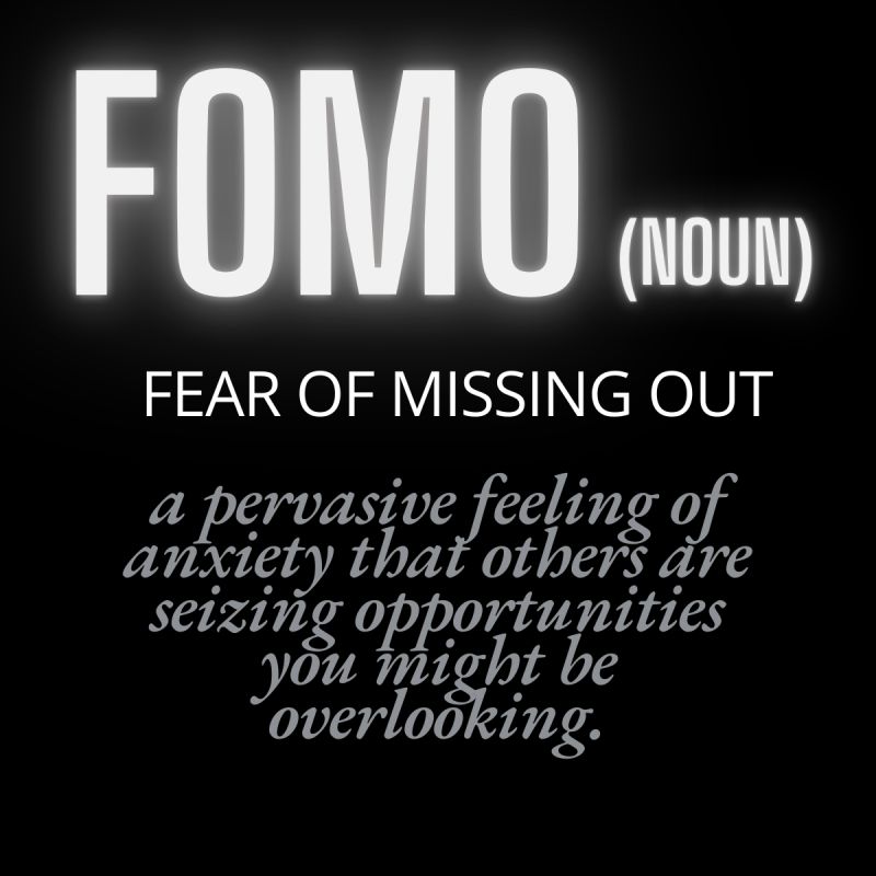 jdbuzzman's tweet photo. FOMO - Fear of missing out. FOMO can cause anxiety and apprehension when you feel you missed opportunities or experiences. #fear #life #opportunity #anxiety #missingout https://t.co/PUA0PzeLN6