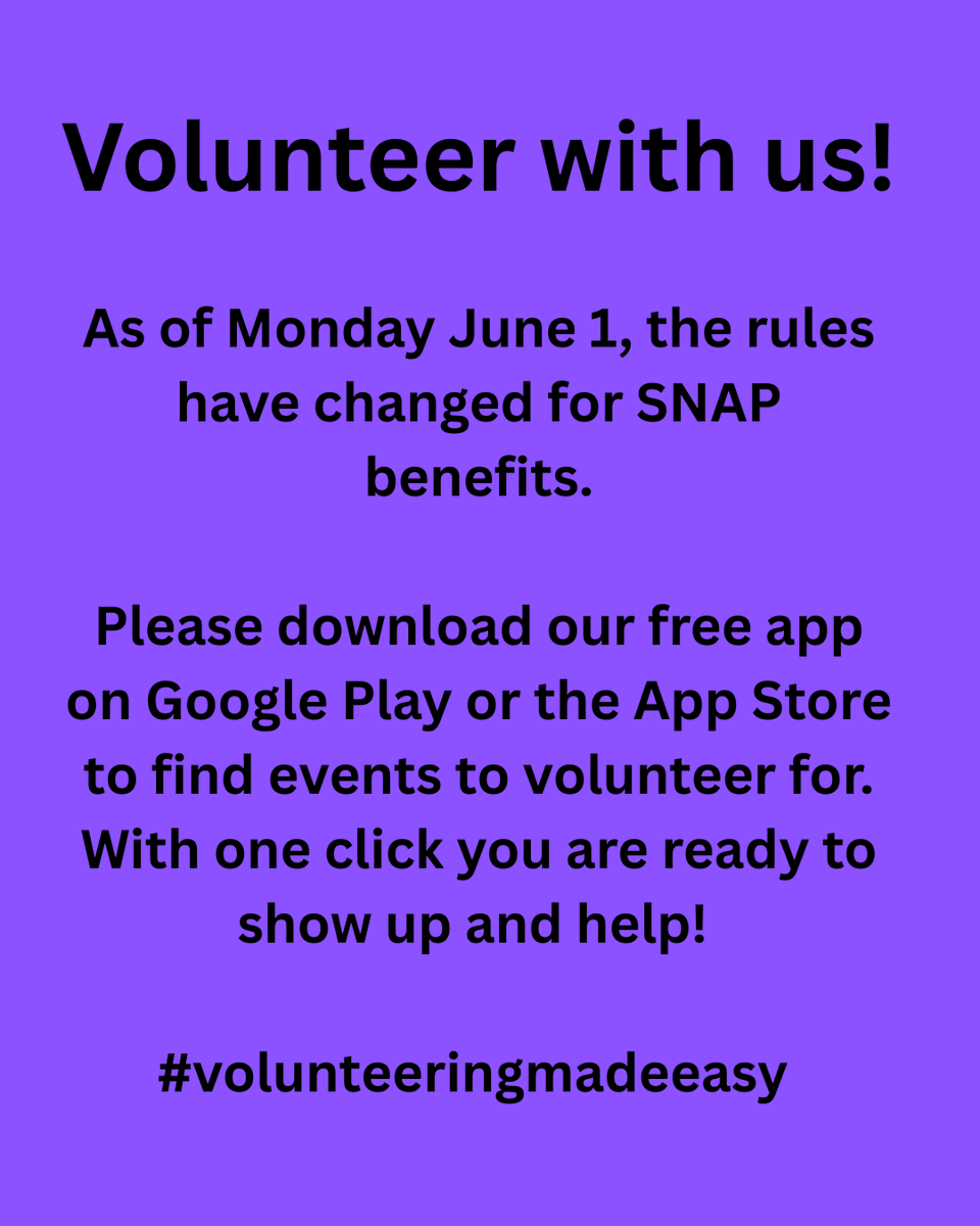 VolunteerNetOC's tweet photo. We make it easy to find volunteer events.

Download our free app on Google Play or the App Store, register, then search events. Once you have chosen an event, click on volunteer!  You're ready to show up and help. 

#volunteer #helpinghands #helpingothers #volunteeringmadeeasy https://t.co/uLaDQ85zUC