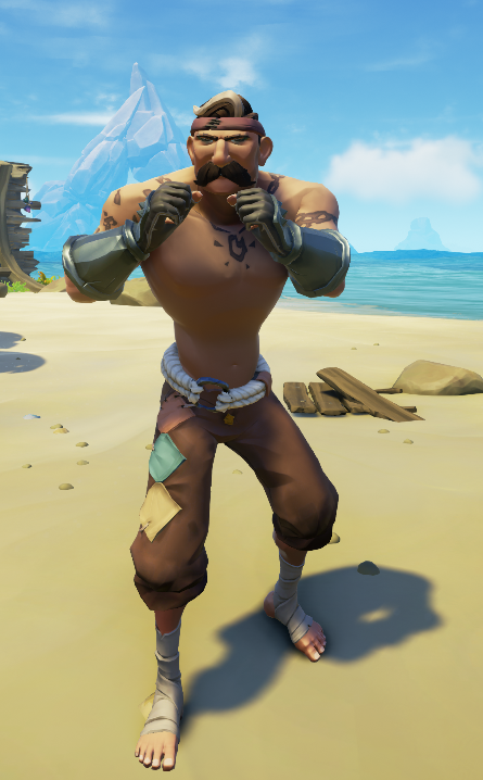 MightyKittty's tweet photo. Style of Thieves theme : circus 
Strongest man 

#StyleOfThieves 
@SeaOfThieves
@SeaOfThieves
#SeaOfThieves https://t.co/mMmPIDPWpB