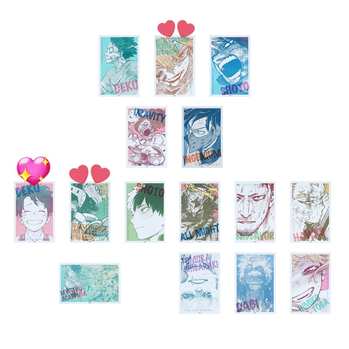 kaxxx18's tweet photo. 【交換】
僕のヒーローアカデミア ヒロアカ 原画展 ワンシーンカードコレクション

譲）
集合
求）
緑谷、爆豪

福岡(天神 博多)手渡し、郵送
集合は自引き分になります
原画展異種交換も可能 https://t.co/PlyfdCFQkh