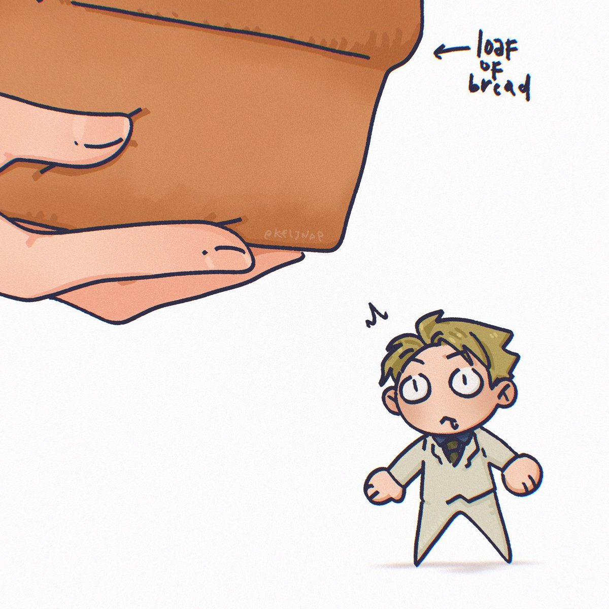 keljnap's tweet photo. don’t give him the whole loaf please 😥

#nanamikento https://t.co/GXRNSGdRWV