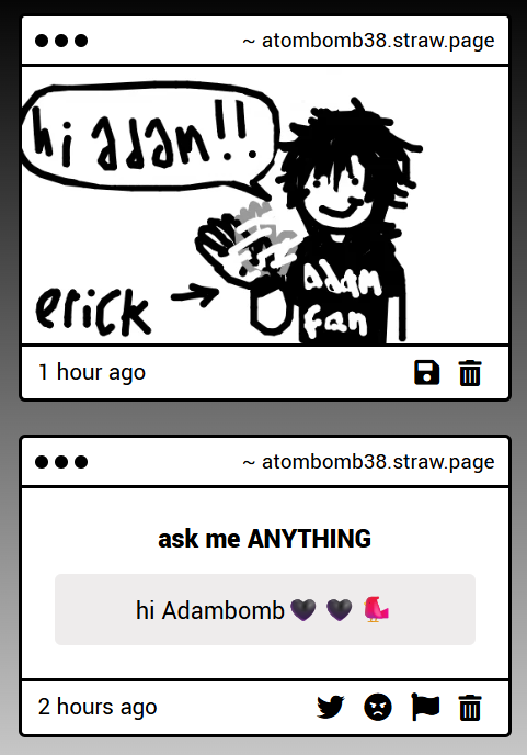 atombomb38's tweet photo. awwee hii Thank you erick❤️❤️🐦 https://t.co/UHAaggGcKp