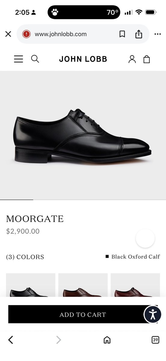 LtColWeaver's tweet photo. The brown shoe trend is everywhere. I’ll pass.

Black boxed calf with a suit. Always.

Brown belongs with odd trousers — not a suit.

John Lobb Edward. John Lobb Moorgate. Worn daily.

Read Alan Flusser “Dressing the man” https://t.co/8B25bJINZy