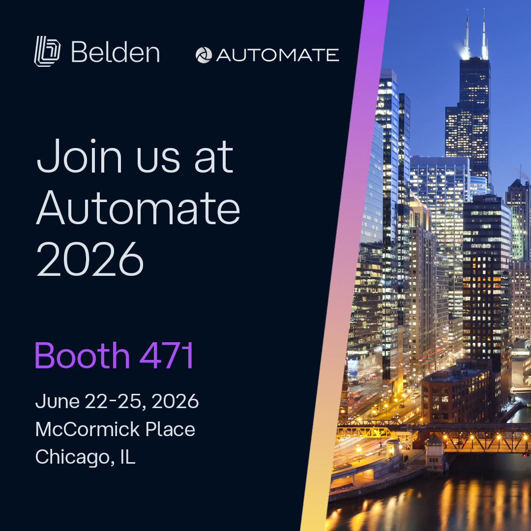 BeldenInc's tweet photo. Ready for AI, robotics &amp; automation—without ripping out #CriticalInfrastructure? Meet with us at #Automate2026 to connect legacy assets, modern automation &amp; real-time data with resilient #IndustrialNetworks. Schedule time with our experts: https://t.co/QZMPevjORS https://t.co/x4pffAlZQ8