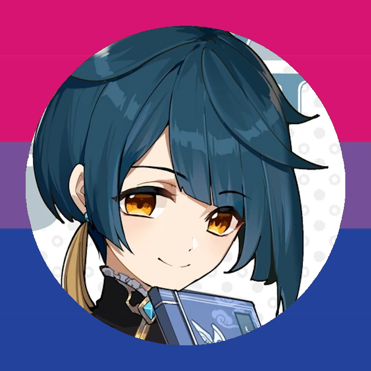 Tavryon's tweet photo. Happy Pride month to our bi (girl pref) prince Xingqiu! #GenshinImpact #Xingqiu #XingqiuGenshinImpact #Bisexual https://t.co/FQiGBjiJ6g