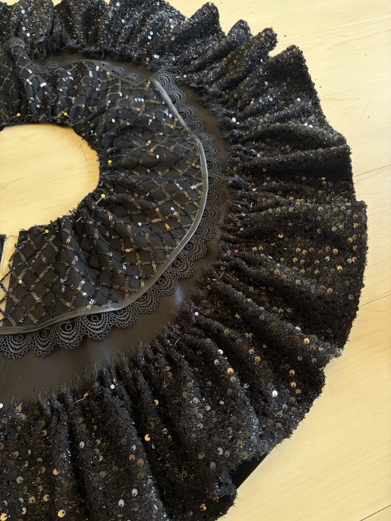marmachu's tweet photo. I’m sewing lots lately~! 🪡 this might just be the most glittery costume I’ve ever made~? 🤍

I’ve also been vacuuming every single day to try stay on top of all the sequins!! https://t.co/qWLLNDrfQO
