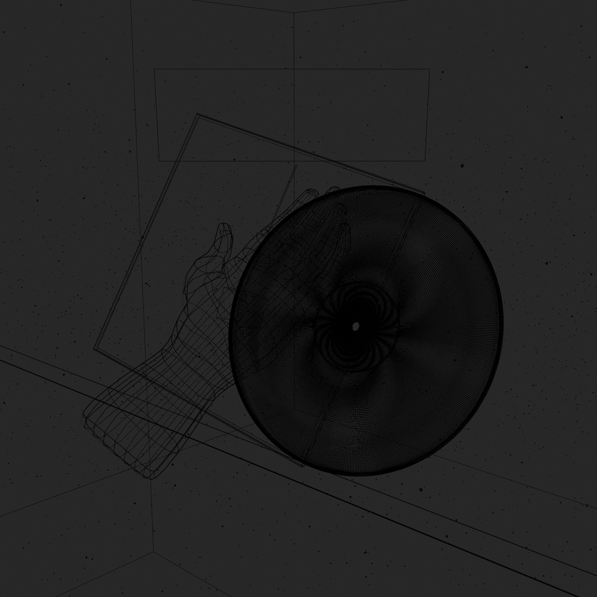 edutaker's tweet photo. Some clay and wireframe behind the scenes from my most recent render (the ray portal BSDF is a pain to manage LOL) https://t.co/VwDWJtMDUR