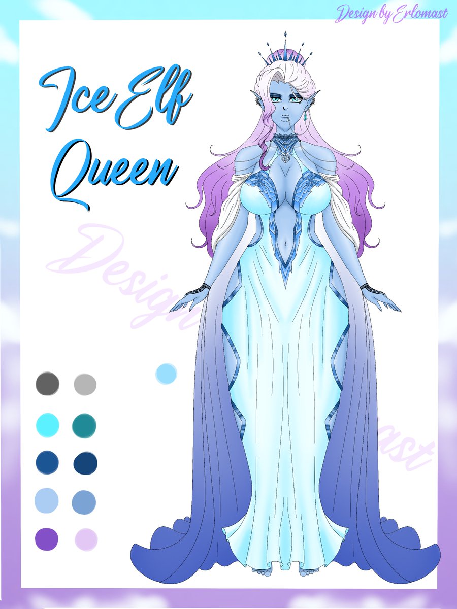ErlomastITCV's tweet photo. I have made my first ever Adoptable!

✨Ice Elf Queen✨
Only $45 including commercial rights! Both color Variants included.

Want it? Snag it on my VGen store!

https://t.co/yv4HxplZBl

All Retweets appreciated! ♥ 
#adoptable #vtuber #vtuberadopt #vtuberadoptable https://t.co/a74MdDXCSq