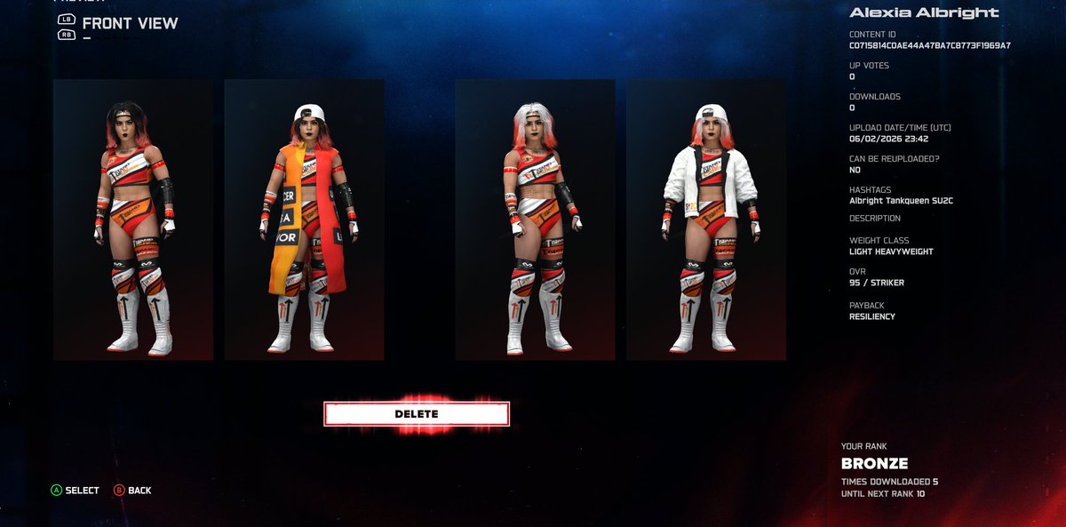 AlexiaAlbright's tweet photo. Both attires are up on CC! I'd rather the Stand Up 2 Cancer attire be the one used for all feds! Both have custom signs and redone entrances!

Ringside Pass content:

Kurt Angle (AAA)

Shawn Michael's 05 (AAA) 

 (WWE 2K26) @RHW_official https://t.co/OLVMBcHn4w