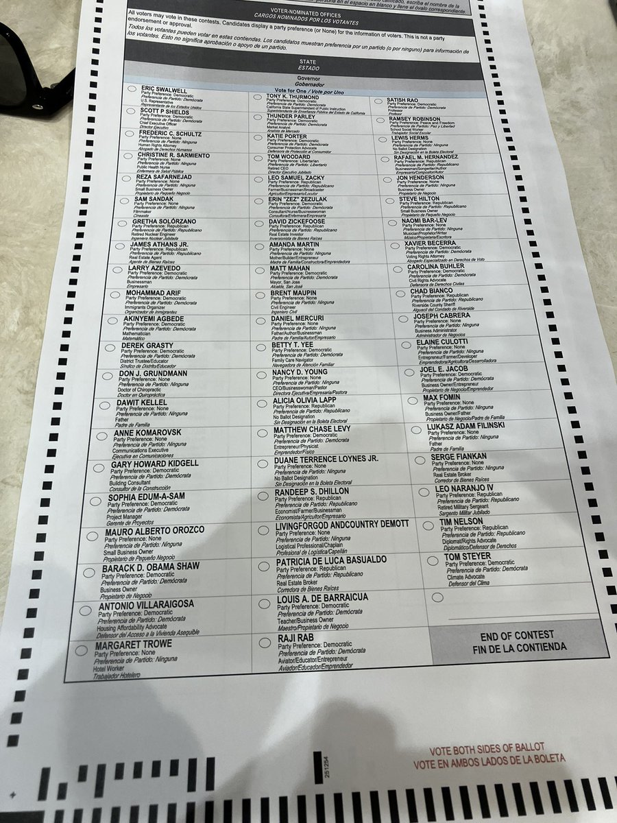 imUrB00gieman's tweet photo. Wow, look at all those candidates for governor in CA.
#SteveHilton 😎👊 https://t.co/Nx89IHs9l4
