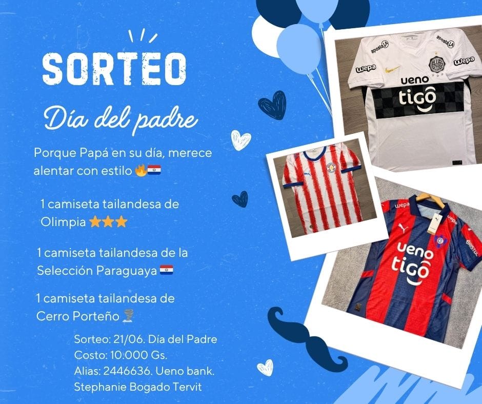 TiFaNiiii's tweet photo. 3 remeras para los futboleros... 
10.000 gs cada boletitas..
Todo para pagar la veterinaria del Negrito, Don Pablo y Agustín! 🙏❤️‍🩹 https://t.co/TTFU1xZeSt