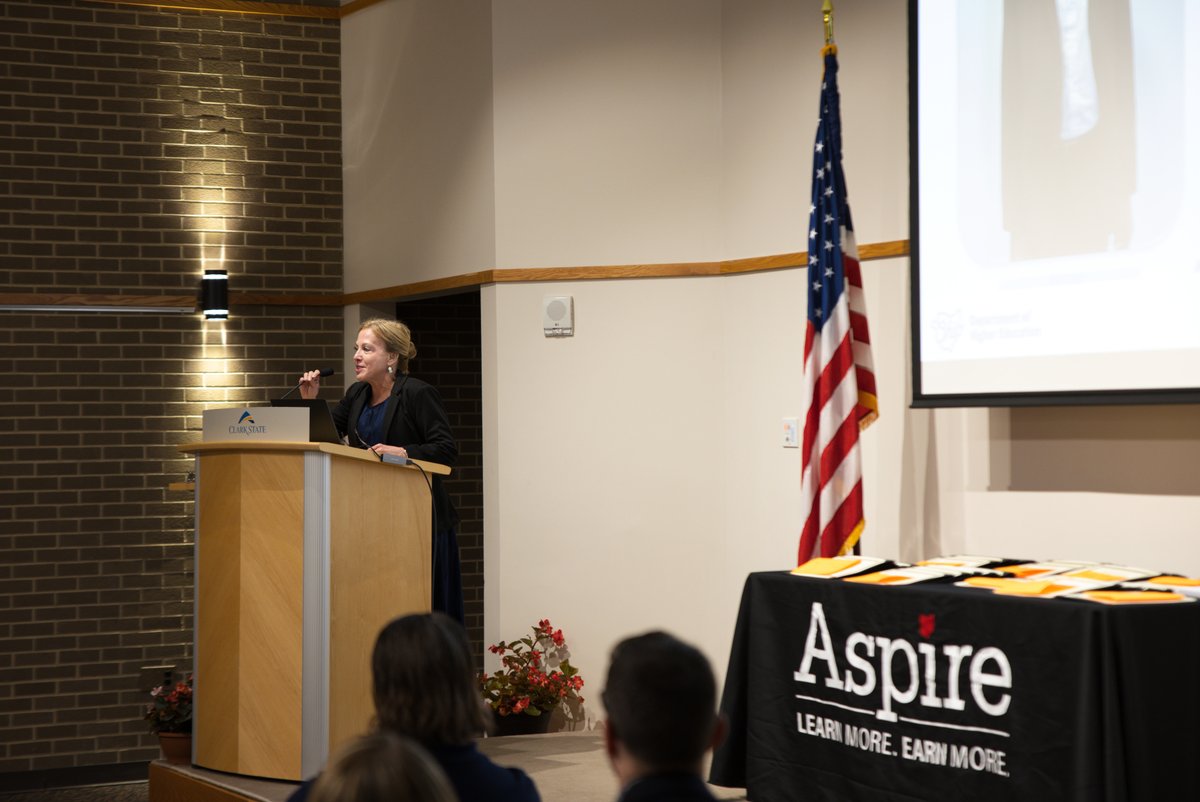 clarkstate's tweet photo. Determination, perseverance and new beginnings were on full display at the recent ASPIRE graduation. ?? Clark State celebrated students reaching educational milestones and taking the next step toward college and career success. We’re proud of all they have accomplished. https://t.co/zImOOFXIUz