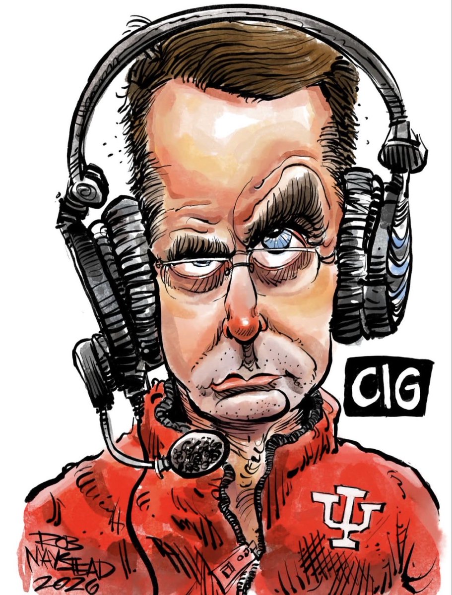 UpstairsPub_IU's tweet photo. ...also, a very happy 65th birthday to our National Champion Head Coach and the absolute 🐐of IUFB 

(Drawing courtesy of caricature_shop on IG ) https://t.co/GhhetS2EeY