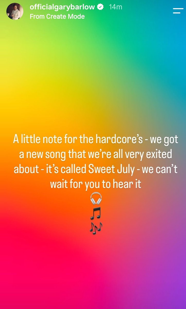 _MrsOrange's tweet photo. @academymckirk @GaryBarlow @takethat A journalist posted the news and Gaz confirmed it by posting this on IG 🥹 https://t.co/avOUSgGPcp