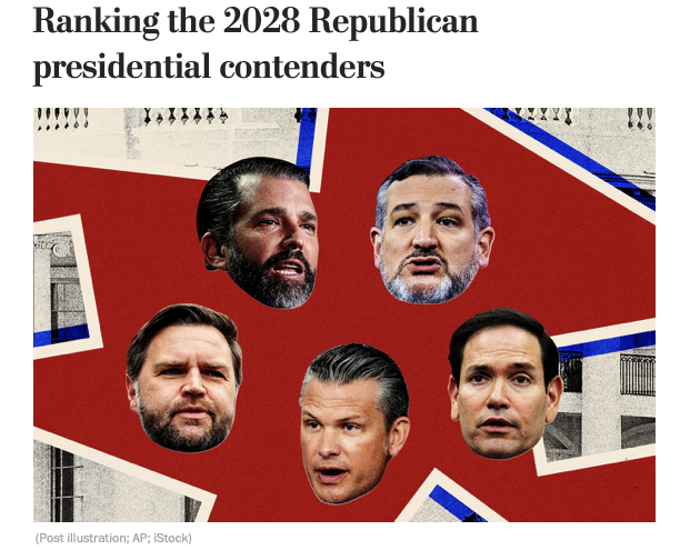 nybct's tweet photo. 2028大統領選もキツい。

Ranking the 2028 Republican presidential contenders https://t.co/8ZxA37btEy https://t.co/2RijlA1wDh