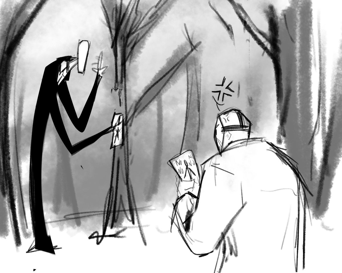 Skinny2death's tweet photo. To people that say Slenderman and Jason would be pals
I don’t think they would 
It be more “the annoying neighbor” type of thing with them imo https://t.co/5eoqAyGvjf