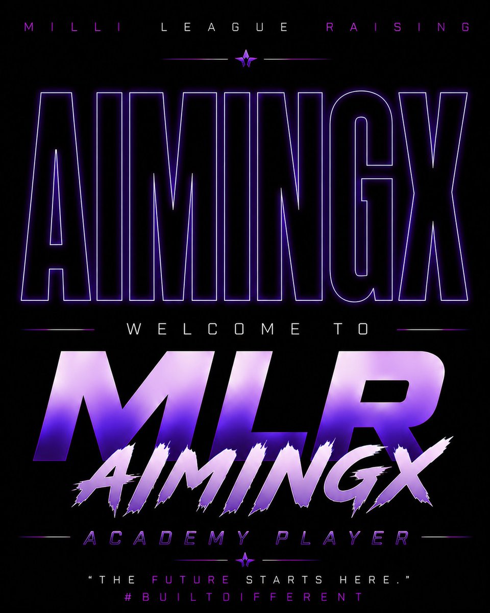 MLRising_'s tweet photo. 💜 NEW ACADEMY PLAYER💜

Please welcome 🇳🇴AimingX to the MLR Academy roster! @aimingfnz 

AimingX joins us from Norway and already brings over €1100+ in official earnings while continuing to develop as a competitive player.

We’re excited to have another dedicated and talented player joining the MLR family, and we’re looking forward to seeing his growth within the academy system. 

#BUILTDIFFERENT