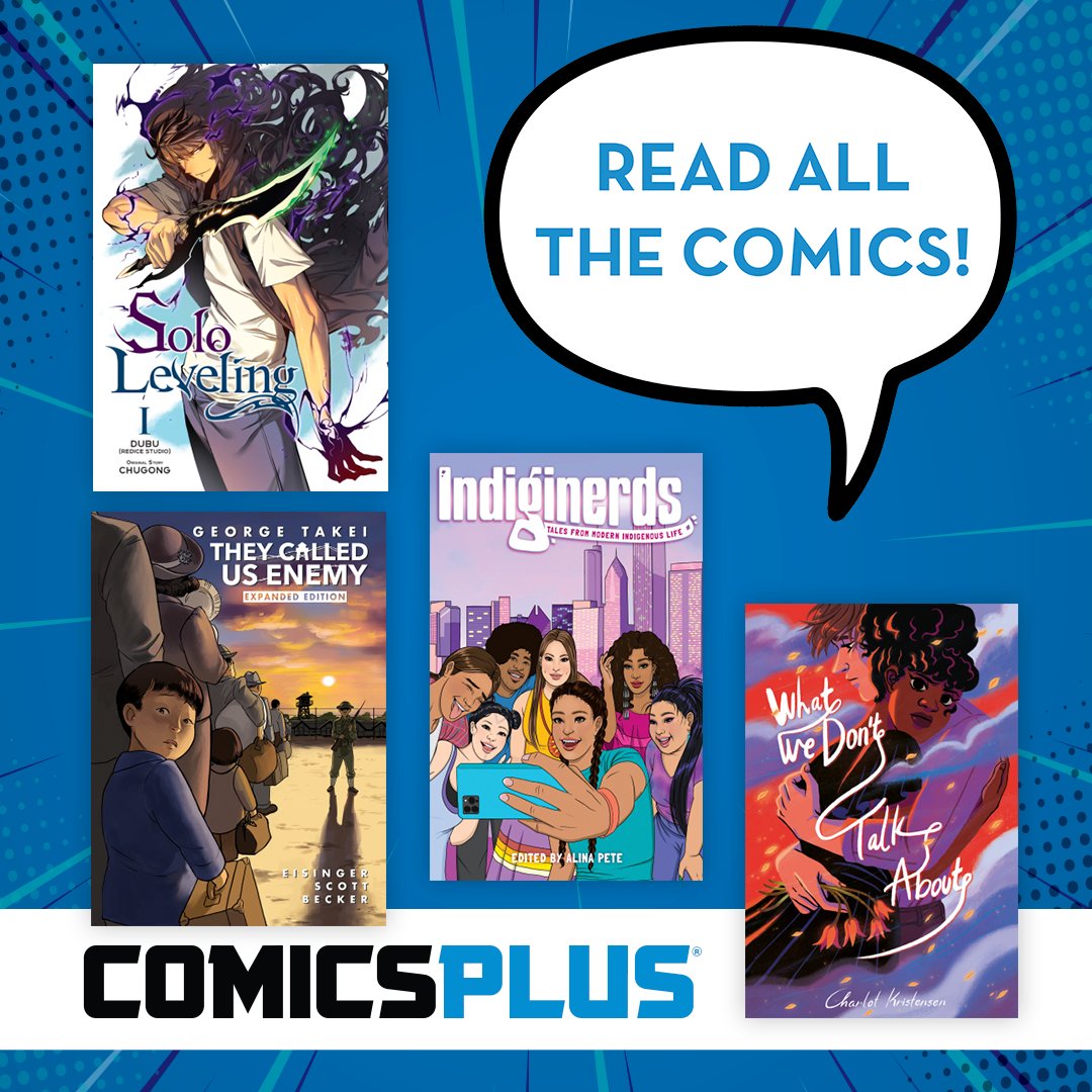 LibraryDecatur's tweet photo. Comics Plus gives DPL card holders unlimited, simultaneous access to diverse and engaging digital comics, manga, and picture books, our readers have many stories to explore and get lost within.

Check out Comics Plus here:  https://t.co/fg6EGOVyYN https://t.co/gmlB3jTEB6