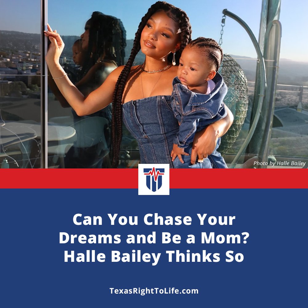 TXRightToLife's tweet photo. We're constantly told that motherhood will slow women down, limit their potential, or force them to choose between family and their dreams.

But Halle Bailey says becoming a mom did the exact opposite.

The Little Mermaid star opened up about how her son Halo changed her life, deepened her creativity, and gave her a kind of love she'd never experienced before.

Her message is a refreshing reminder for women wondering if motherhood and ambition can coexist.❤️

Read more about what she said—and why it matters: https://t.co/NVDzbdUmPC