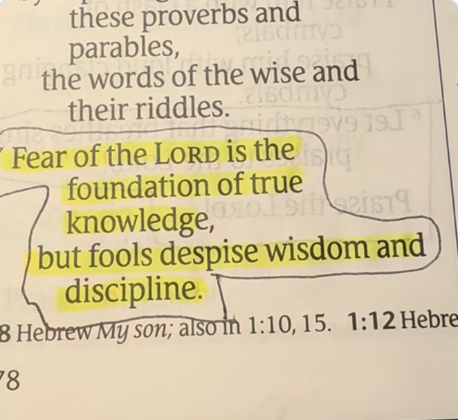 ChristCert's tweet photo. Fools despise wisdom and discipline. https://t.co/WaVzzMlDmT
