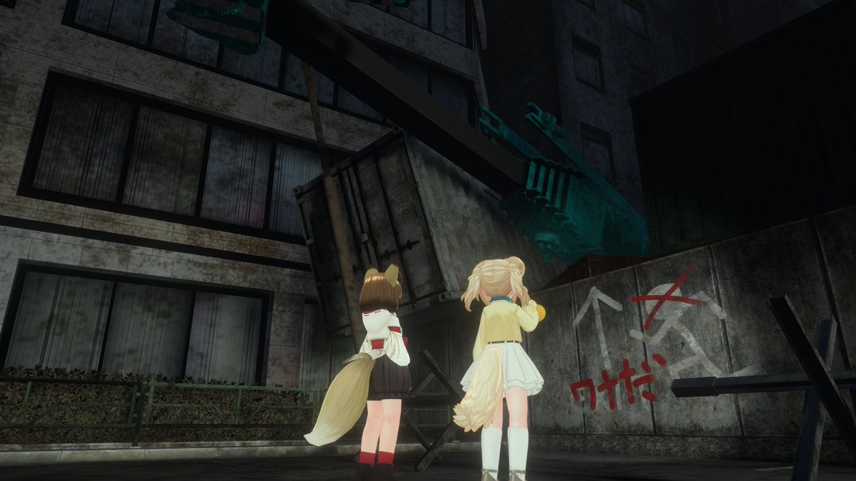 Bloom_3D_Studio's tweet photo. おはよ～ん☀
涼しいね～☔

ワールド：第一蝕穢区　旧ビジネス街
作者：暇神／Himajin514さん
#Bloom3DStudio #VRChat #VRChat_world紹介 https://t.co/zgUHjDsfab