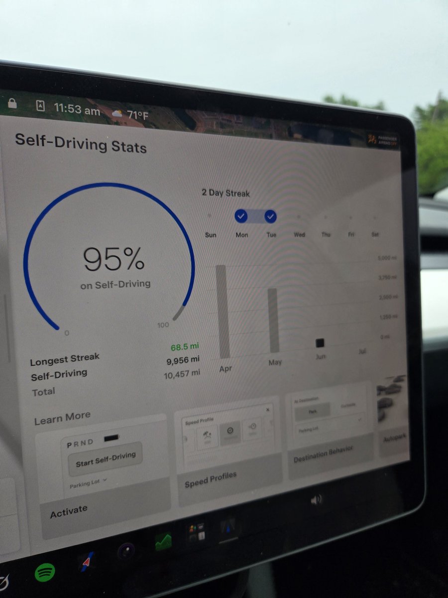 TruthPointUSA's tweet photo. @TesDrivenAI No interventions my ass.  Its so far from that.  Only good on the highways. https://t.co/9mLQELA06T