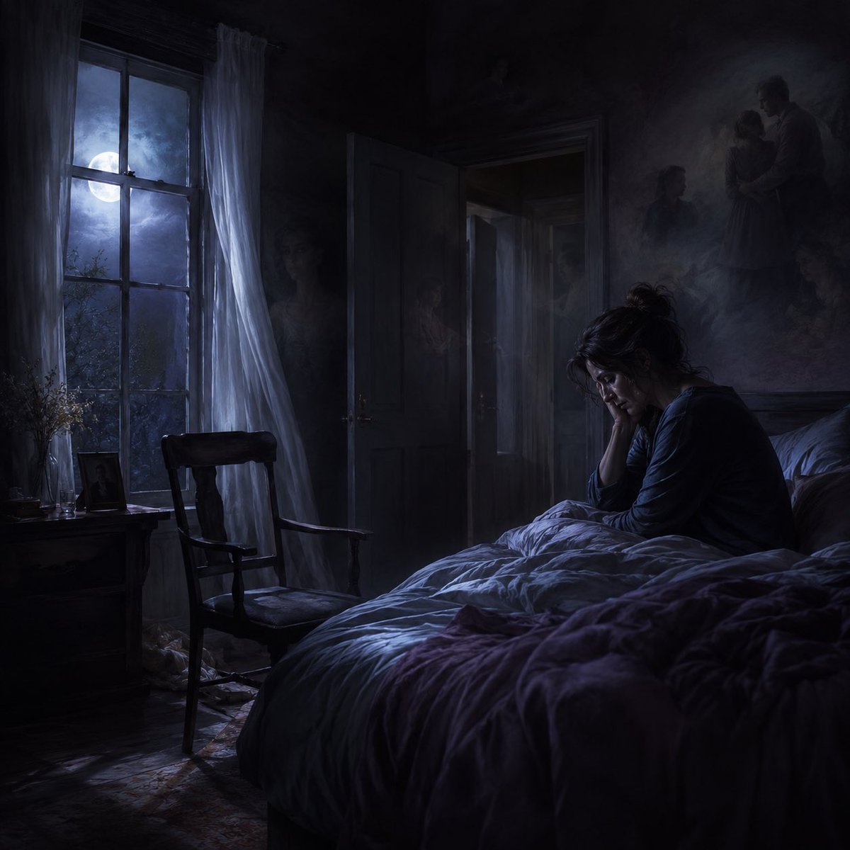 th3RealDavidS's tweet photo. 1/3
No Rest in the Dark

A grief haibun about the nights when sleep no longer feels safe — when dreams stop comforting you and memory waits in the dark. https://t.co/gHbAdJGBRV
