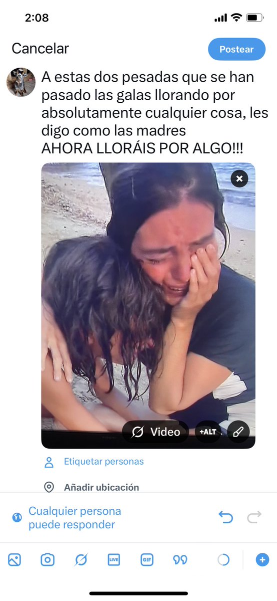 esceptikaa's tweet photo. A estas dos pesadas que se han pasado todas las galas llorando por absolutamente cualquier cosa les digo como las madres
AHORA LLORÁIS POR ALGO!!!#TierraDeNadie13 https://t.co/jLm1UwDUDC