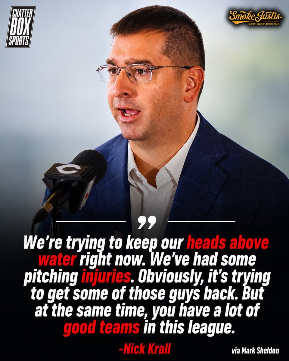 CBoxSports's tweet photo. Nick Krall on the current state of the Reds ⤵️ https://t.co/snPT7ClY39