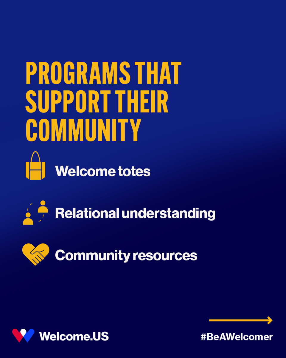 welcomeus's tweet photo. In the small town of West Bend, Wisconsin, The Welcome Network is rewriting the script on what it means to welcome newcomers. 📍

From their direct support and a model of biblical hospitality, The Welcome Network exemplifies what it means to welcome.
🔗 https://t.co/HrTdehETzD 

#BeAWelcomer #CommunityDevelopment