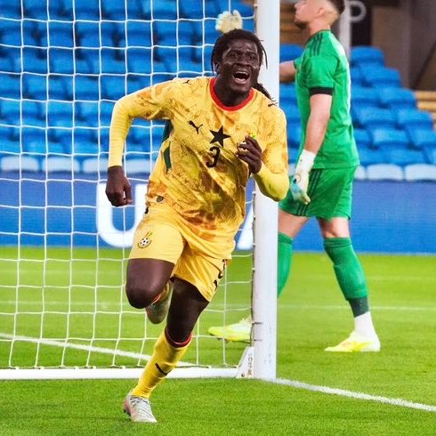 RisingStarXI's tweet photo. 🇬🇭💥 𝗖𝗔𝗟𝗘𝗕 𝗬𝗜𝗥𝗘𝗡𝗞𝗬𝗜 (𝟮𝟬) in 30 minutes against Wales tonight:

• 1 GOAL
• 100% PASS ACCURACY 
• 100% SHOTS ON TARGET
• 1 Chance Created
• 2 Clearances 
• 2 Defensive Contributions 

𝗔 𝗥𝗘𝗔𝗟 𝗗𝗘𝗠𝗢𝗡 🔥 https://t.co/DqvMJiaKpa