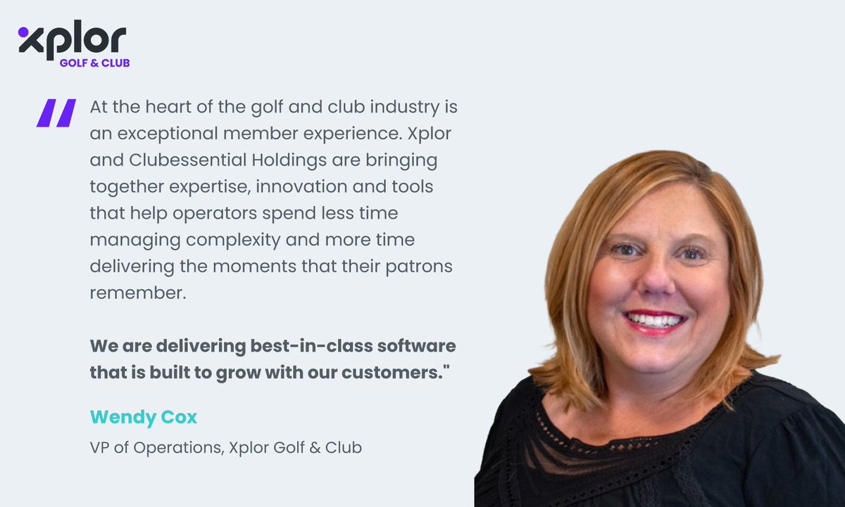 foreUP's tweet photo. At the heart of every great golf and club experience are the moments members remember most.

At Xplor Golf and Club, our industry leading brands, foreUP, @ClubessentialCo, and @BlueGolfNews embody the expertise, innovation, and technology to help clubs and courses spend less time managing complexity and more time focusing on their members.

By delivering connected technology built to grow alongside our clients, Xplor Golf & Club is helping operators create more seamless experiences while supporting the long-term success of their clubs and courses. #XplorGolfandClub #FurtherwithClubessential #FurtherwithBlueGolf #FurtherwithforeUP