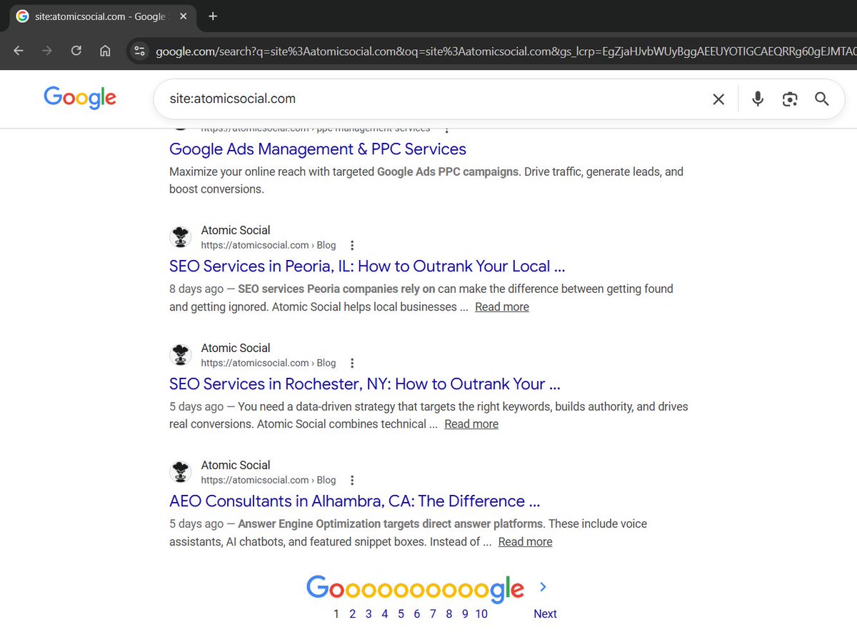 tflann's tweet photo. If you're a SEO company, don't mass create 100s of city pages with AI spun content for your own website - it will not end well.

Like we've all seen many times over the last few months, you'll have about 2-3 good months of traffic - then your  URL is hit with a penalty and is toasty toast forever.