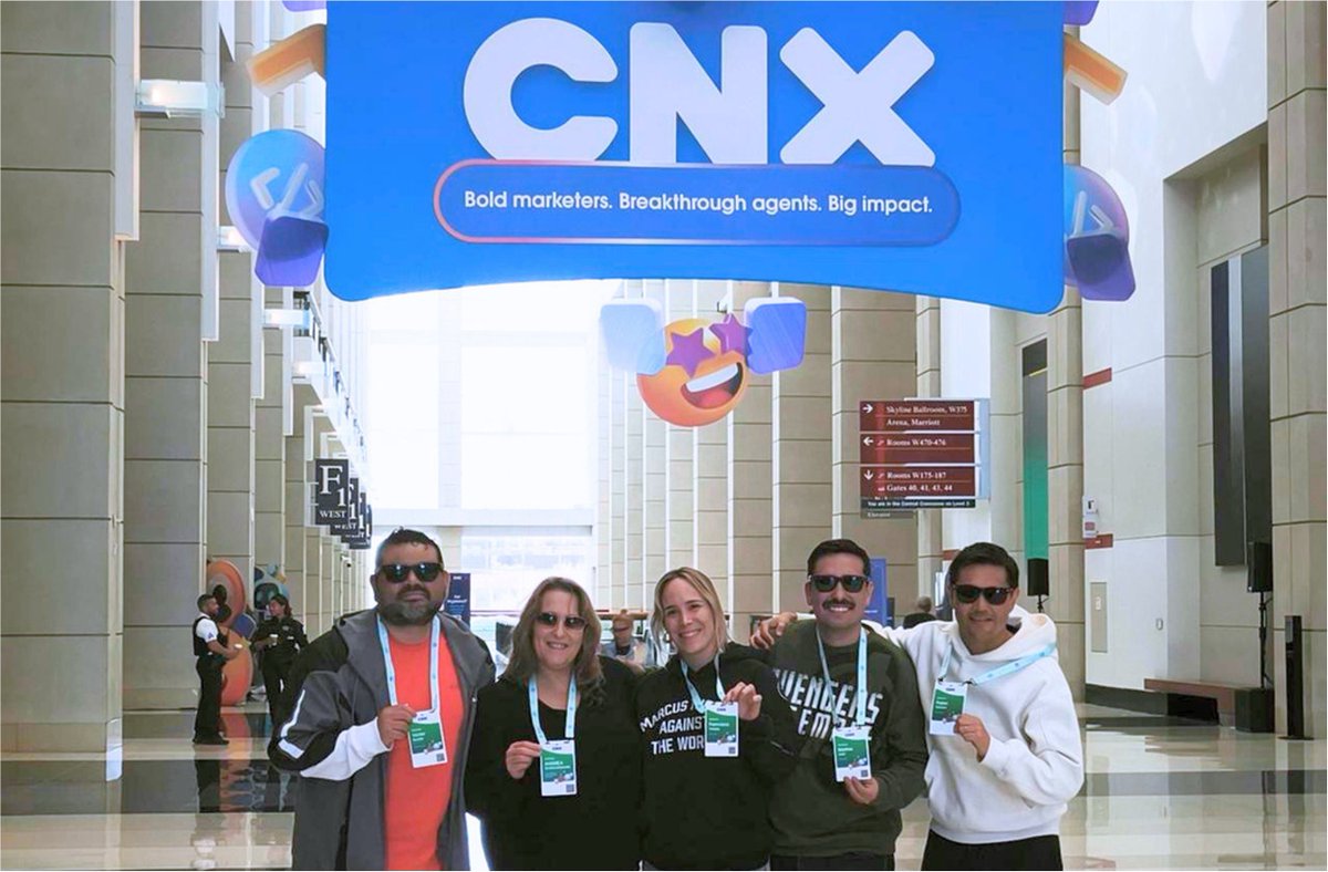 DevsUtd's tweet photo. Day 0 at #CNX26! Our team has settled in Chicago, picked up their badges, and is ready for the biggest MarTech/Agentic event!

They even bumped into #Salesforce content creator Estie W. and spotted @patosapir on a CNX banner on the street!

Let's dive into the #Agentic future. https://t.co/1IMrCYpgF6