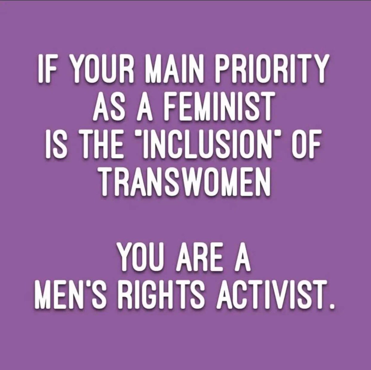 Trevor_Heywood's tweet photo. @thundertick @Labourheartland @tomgordonLD No, giving men the rights that should belong to women only is against the law. Those men have their own rights as men, but they (and you) want them to acquire women's rights, which do not belong to them. In short, they (and you) can FRO. https://t.co/g12ANq2Km5
