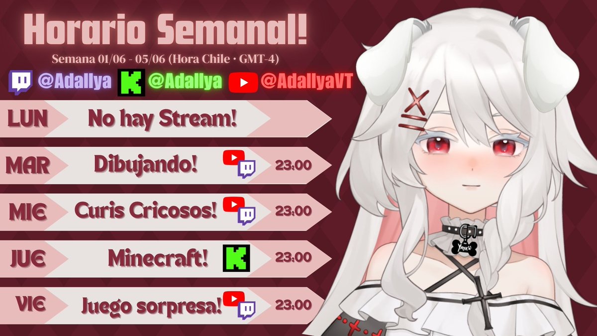 Adallya_'s tweet photo. NOTICIAS! Me invitaron a ser partner en Kick!!!

Así que por ahora, estaremos sumando un día más de stream :3 aun así, mi plataforma principal se mantendrá sin cambios uwu https://t.co/SYQoaqVaEE
