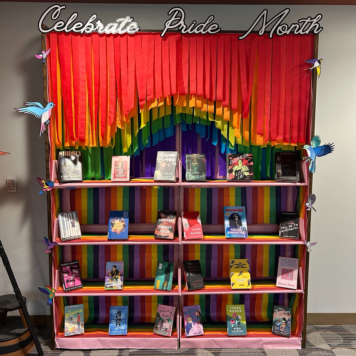 SCU_Library's tweet photo. Happy Pride Month! 🌈 Visit the library to explore our June Pride book display.

Find a book you'd like to read? Stop by the Help Desk to check it out.📖 https://t.co/5v3oumI64p